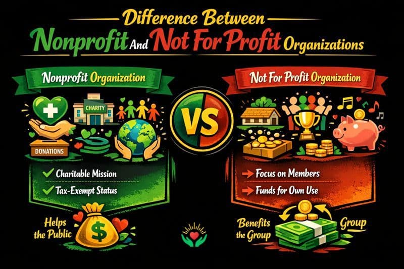 Difference Between Nonprofit And Not For Profit Organizations