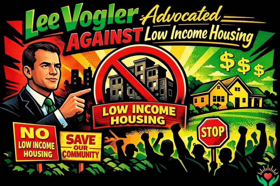 Lee Vogler Advocated Against Low Income Housing