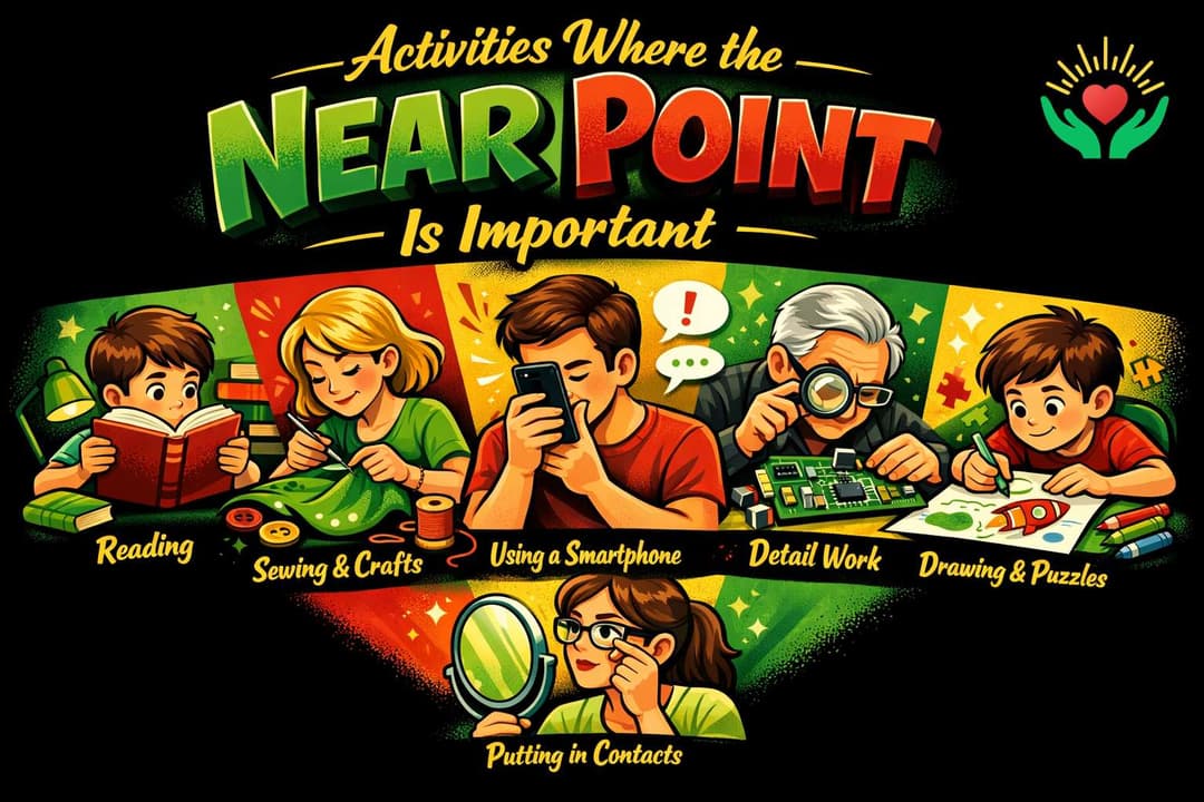 List Several Activities During Which the Near Point Is Important