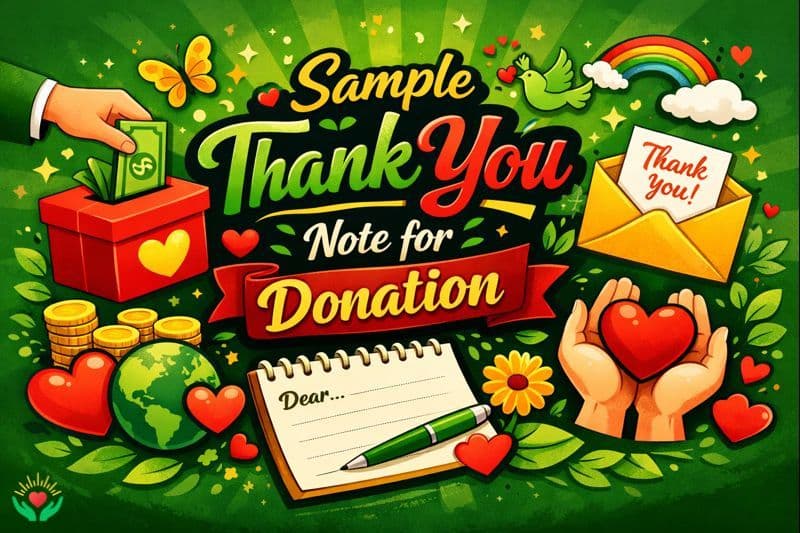 Sample Thank You Note for Donation