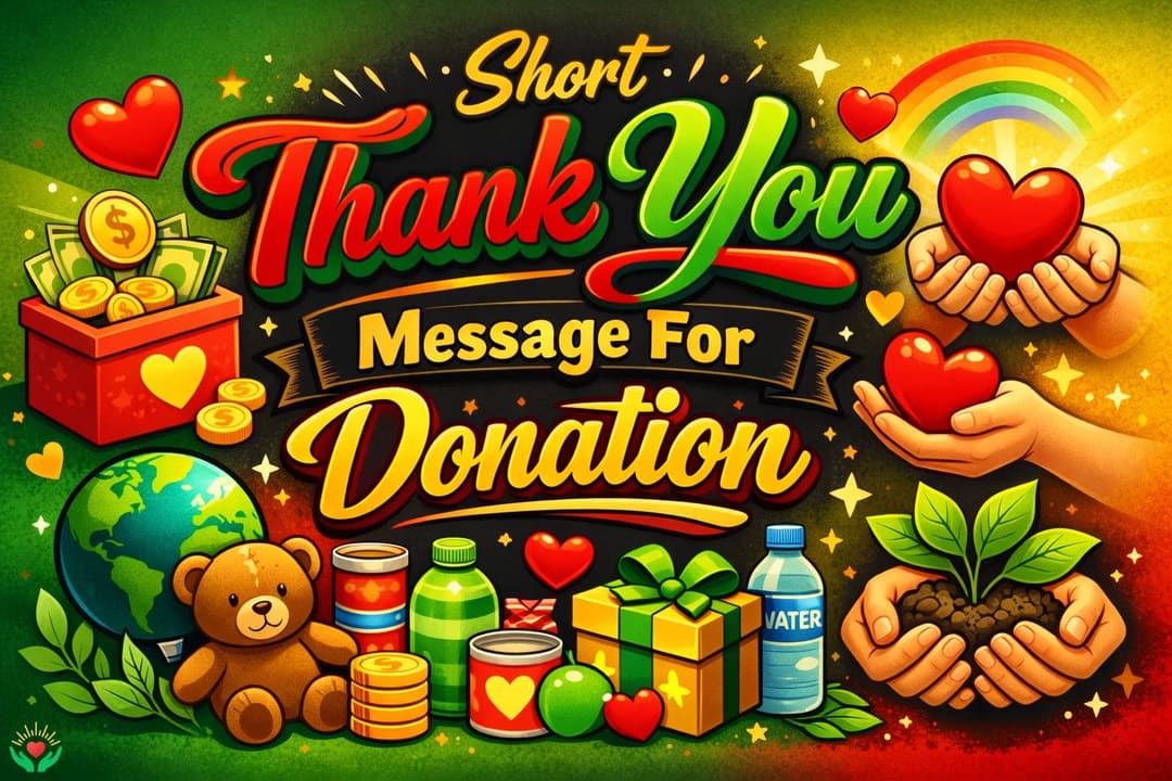 Short Thank You Message For Donation